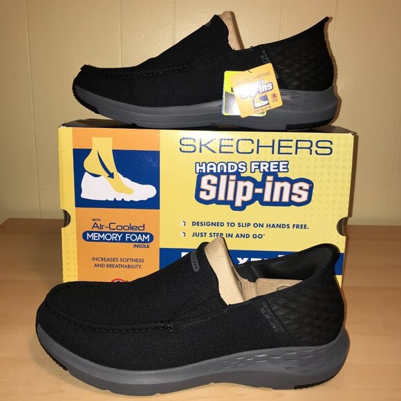 Men's Skechers Slip-ins RF: Parson-Ralven-Black/Charcoal-(204804)- Size 14 - Picture 1 of 9